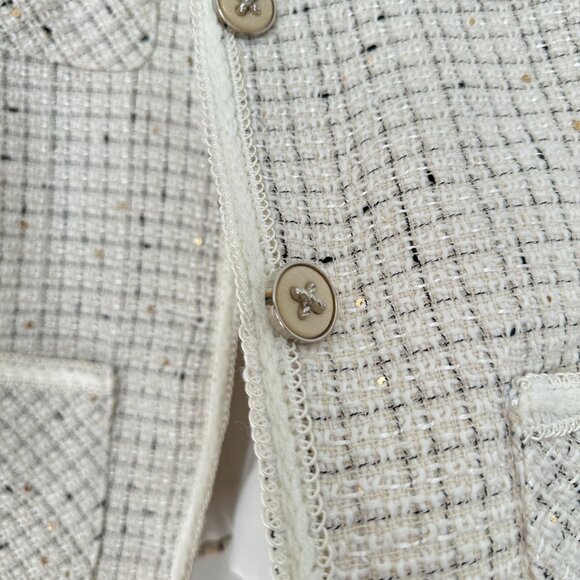 Plaid Pattern Jacket, Elegant Long Sleeve - Picture 5 of 9